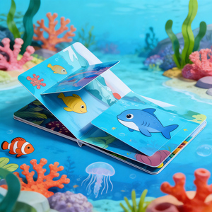 Impression de livres cartonnés professionnels <span class=keywords><strong>en</strong></span> usine, couverture personnalisée colorée, <span class=keywords><strong>livre</strong></span> cartonné pour enfants, <span class=keywords><strong>livre</strong></span> pop-up <span class=keywords><strong>3D</strong></span> pour bébés - Product Image 5