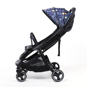 Poussette bébé pliable à rotation à un bouton, repose-pieds inclinable, cadre en plastique durable, capacité de charge de 20 kg, 0-3 ans, marque British Reel - Product Image 5
