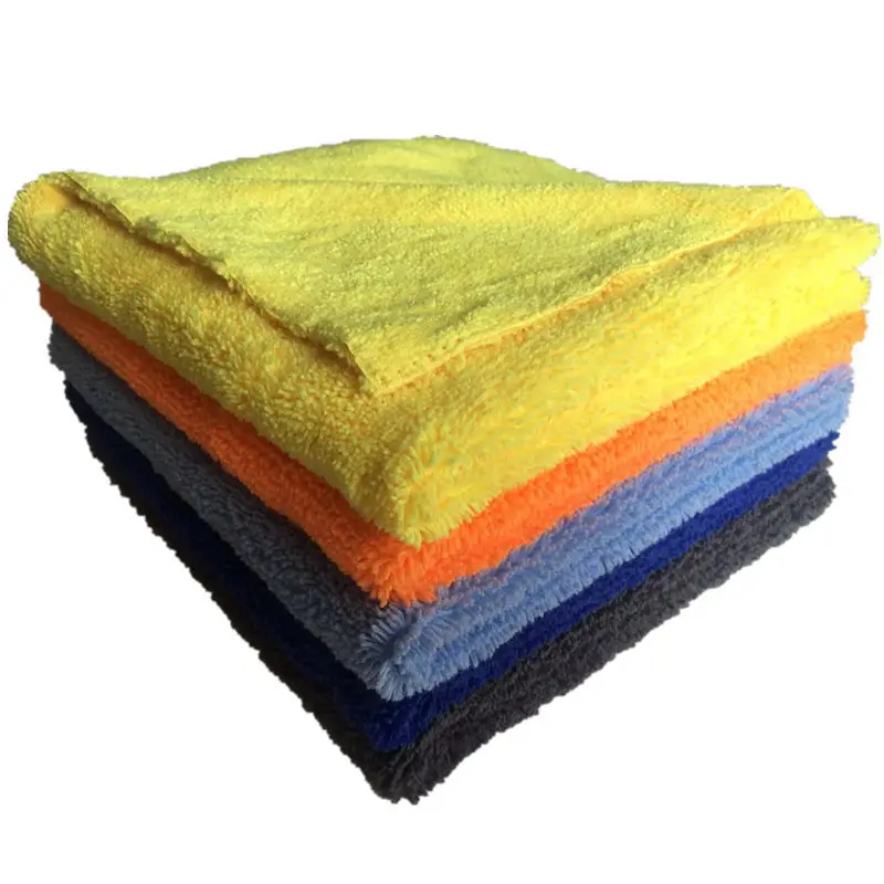 80% Polyester 20% Polyamide Micro Fiber Car Towel 40 cm x 40 cm Super Absorbent Long Short Pile Microfiber Towel