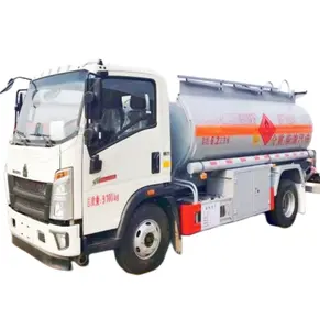 HOWO small fuel dispensing trucks 10000 liter 2500 gallon fuel stainless tank for sale