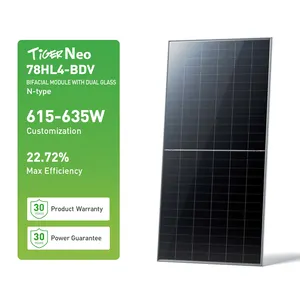 Jinko 615W 620W 630W 635W太陽光発電ソーラーパワーパネルタイガーネオNタイプハーフセルモノラルフェイシャルモジュール78HL4-V615-635Watt