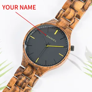 बोबो पक्षी dropshipping पुरुषों लकड़ी wristwatches चीन आपूर्तिकर्ता कस्टम लोगो आदमी घड़ी घड़ियों Oem घड़ी उपहार के रूप में