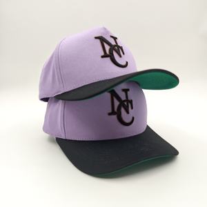 Casquette de baseball Oxford à 5 panneaux avec logo personnalisé, motif à pois brodé, couleurs et tailles personnalisées de haute qualité - Product Image 2