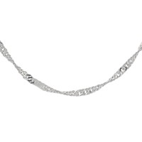 Chaîne de cou ultra-fine minimaliste en platine Pt950 blanche, motif vague fluide à segments ondulés, unisexe, bijou en platine souple empilable