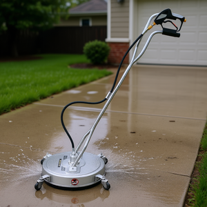 Pulitore per superfici ad alta pressione con doppia impugnatura da 24 pollici per superfici piane, idropulitrice elettrica in acciaio inossidabile per impieghi gravosi - Product Image 2