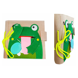 Livre d'activités pour bébé en feutre écologique fait à la main pour les enfants de 2 à 4 ans et de 5 à 7 ans, jouets d'éducation précoce - Product Image 1