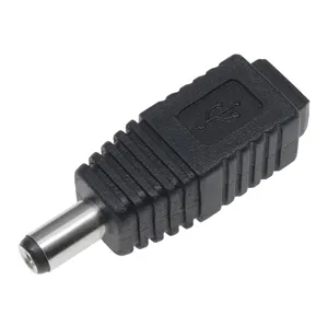 Portable Universal Power Adaptor DC jack USB B Female adapter Connectors diameter 5mm outer 2.1mm inner