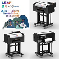 Impresora Digital DTF LEAF Nueva 2 I1600 con 2 Cabezales, Impresora de Inyección de Tinta DTF Semiautomática A1 y A2 Económica de 33 cm, Impresora Epson para Camisetas