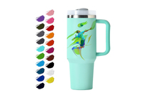 Couleur personnalisée 40 oz double paroi tasses isolées sous vide voyage voiture tasses à café bon marché sublimation blanc 40 oz gobelet avec poignée