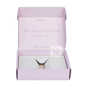 Boîtes en carton ondulé écologiques personnalisées de qualité supérieure en gros, impression couleur rose, emballages plats pour l'expédition, cartons pour emballages cadeaux - Product Image 3