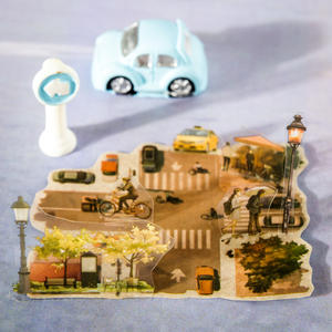 1 rouleau de ruban adhésif PET original sur le thème urbain pour le scrapbooking de cahiers faits à la main - Product Image 4