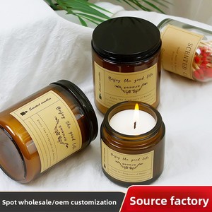 Bougie parfumée artisanale en cire <span class=keywords><strong>de</strong></span> soja sans fumée <span class=keywords><strong>pour</strong></span> chambre à coucher, aide au sommeil, cadeau, boîte souvenir, style classique - Product Image 3