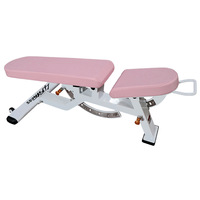 Banc de musculation réglable commercial avec planche inclinable pour la remise en forme à domicile, certifié CE, 135x81x114cm