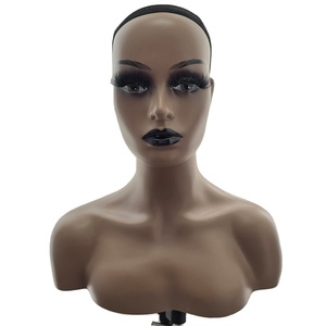 Mannequins Femmes Tête <span class=keywords><strong>Plate</strong></span> Avec Épaules pour <span class=keywords><strong>la</strong></span> Réalisation de Coiffures et l'Affichage de Perruques - Product Image 1