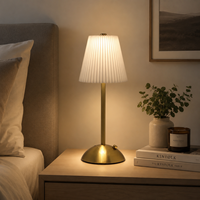 Lampe de table LED rechargeable à intensité variable, 3 modes de couleur, lampe de chevet sans fil avec fonction mémoire pour la chambre à coucher, décoration de la maison