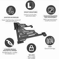 Barre de protection universelle en acier au carbone CZX pour camionnettes (Toyota Tacoma/Hilux Ford Ranger/F150) - Noir anti-rouille