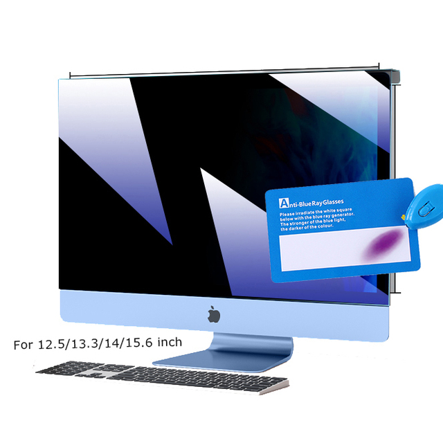 Anti-blue Light Acrylic Screen Protector for 12.5/13.3/14/15.6 Inch Computer Laptop Desktop PC Monitor Hanging High Transparent