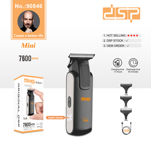 <span class=keywords><strong>Afeitadora</strong></span> de cabeza <span class=keywords><strong>DSP</strong></span> con pantalla digital, motor de 6800 RPM y 3 peines guía - Profesional - Product Image 6
