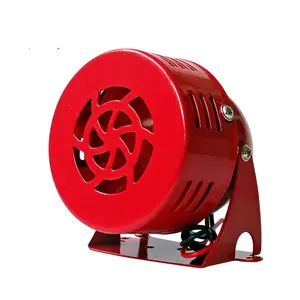 110 voltios acero rojo fuego electrónico Mini Motor alarma sirena