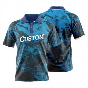 Polo personnalisé pour homme à manches courtes, maillot de baseball, séchage rapide, anti-plis, uniforme d'équipe, OEM - Product Image 1