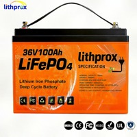 Batería Plegable para Silla de Ruedas de Grado Automotriz LiFePO4 36V100AH, Reemplazo de Alta Capacidad para Baterías de Plomo-Ácido para Scooter de Movilidad, CE FCC