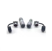Weipu Prise aviation étanche Prise SF6 + douille à écrou arrière avec connecteur 2 cœurs 3 cœurs 4 cœurs 5 cœurs