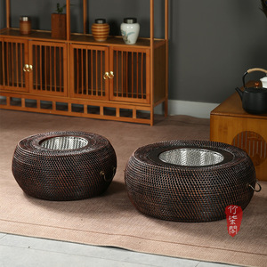 Chinese Style Rattan Bamboo Woven <b>Stove</b> Charcoal Fire Bowl Indoor Tea <b>Stove</b> Household Durable Design - Product Image 1