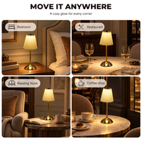 Lampe de table en métal à charge USB, longue durée de vie, conforme à la norme RoHS, pour chambre d'enfant, chambre d'adolescent, dortoir, appartement, maison, lumière de table LED d'intérieur