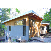 Villa moderna de lujo, casa prefabricada con característica impermeable, construida con estructura de madera duradera, totalmente amueblada