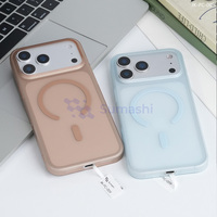 Fundas Magnéticas de Lujo para Teléfono Móvil con Carga Inalámbrica, Resistentes a Huellas Dactilares y Agradables al Tacto para iPhone 17 16 15 Pro Max