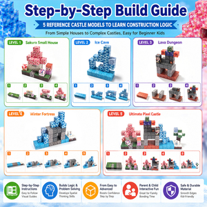 Bloques de Construcción de Plástico, Castillo Glaciar del Bosque Oscuro, Juego de Construcción para Niños - Product Image 4