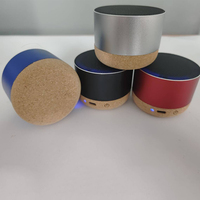Speaker Bluetooth Mini Portabel Ramah Lingkungan dari Kayu Gabus untuk Luar Ruangan