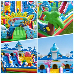 Parc d'attractions gonflable extérieur, parc de trampolines gonflables, aire de jeux gonflable extérieure pour enfants, vente chaude - Product Image 5