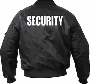 उच्च गुणवत्ता वाले पुरुषों की सुरक्षा के लिए गार्ड जैकेट सर्दियों वर्दी काले अमेरिकी