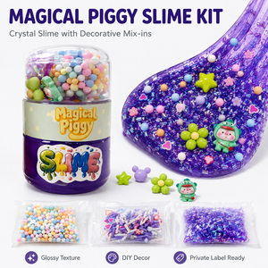 Kit de Slime Cristalino Galáctico al por Mayor, Decoración DIY, Slime Transparente Brillante, Cuentas de Espuma, Dijes, Etiqueta Personalizada OEM, Marca Privada - Product Image 1