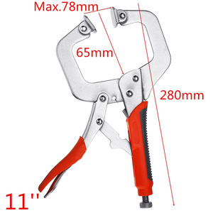 OEM alat meja portabel logam, tang klip pengunci pegangan tukang kayu Tipe C Woodwork Las kayu penjepit wajah - Product Image 2