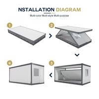 Maison préfabriquée modulaire en conteneur personnalisable, maison de jardin pliable, hôtel, maison d'été à deux chambres