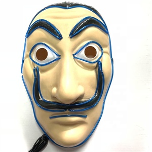 Plus Populaire Effrayant LED Fête Halloween Lueur Allument Masque Réaliste - Product Image 4