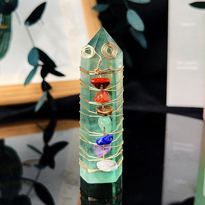 Nhà Máy Giá Tự Nhiên Bảy Chakra Tinh Thể Chữa Bệnh Thanh Sỏi Mảnh Rõ Ràng Thạch Anh Pha Lê Cột Nhà Thủ Công Mỹ Nghệ Trang Trí - Product Image 5