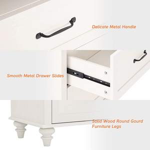 <span class=keywords><strong>Commode</strong></span> à <span class=keywords><strong>langer</strong></span> pour chambre d'enfant 48 ", organisateur de <span class=keywords><strong>commode</strong></span> avec lumière LED, <span class=keywords><strong>commode</strong></span> pour chambre à coucher avec 4 tiroirs, blanc - Product Image 5