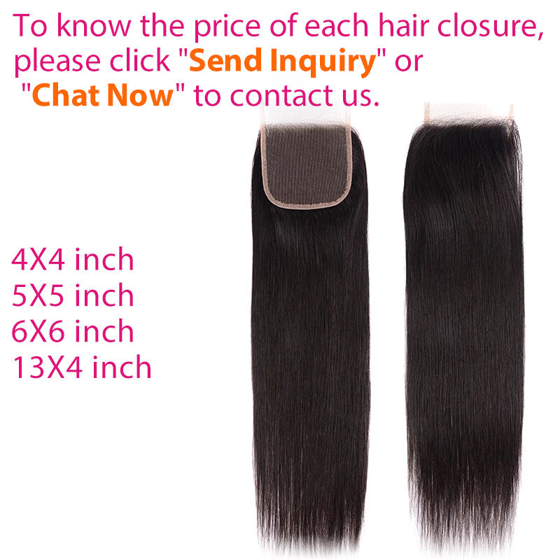 Fermeture de cheveux humains