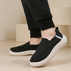 Chaussures en <span class=keywords><strong>toile</strong></span> pour hommes, à semelle souple, antidérapantes, <span class=keywords><strong>sans</strong></span> <span class=keywords><strong>lacets</strong></span>, design printemps-automne, chaussures décontractées pour l'extérieur - Product Image 5