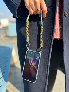 Accessoire de téléphone personnalisé unique Cintre personnalisé en macramé Lanière mobile élégante Bandoulière en cuir pour chaîne de téléphone - Product Image 4