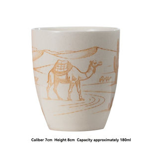 Taza de Espresso de Porcelana Creativa Árabe, Diseño de Camello del Desierto Estilo Medio Oriente, Apta para Microondas y Lavavajillas, Regalo de Ramadán - Product Image 6