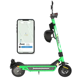 Roues personnalisées de 10 pouces 500W/800W moteur Iot suivi GPS en temps réel pour adulte location commerciale électrique partageant un scooter à partager