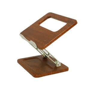 Soporte Plegable y Ajustable para Portátil WORK EZ Nuevo 2025 - Material de Acero, Silicona y Madera 24.5x19.5x30cm - Product Image 1
