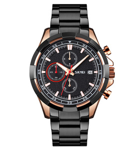 Groothandel Luxe Design Horloge Skmei 9192 Horloges Mannen Pols Stopwatch Functie Roestvrij Staal Bedrijf Horloge Lichtgevende Wijzer - Product Image 4