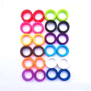 헤어 가위 애완동물 가위 실리콘 링 보호대 안전 논슬립 체육관 피트니스 가드 웨딩 밴드 고무 제품 - Product Image 4