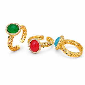 Anello aperto regolabile, design in stile naturale, gioiello unisex per uso quotidiano - Product Image 1