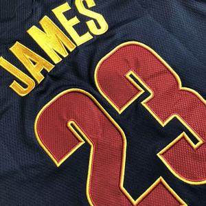 قميص كرة سلة جيمس رقم 23 بتصميم قديم بسعر الجملة، مطرز ثلاثي الأبعاد من البوليستر سريع الجفاف للرجال - Product Image 6